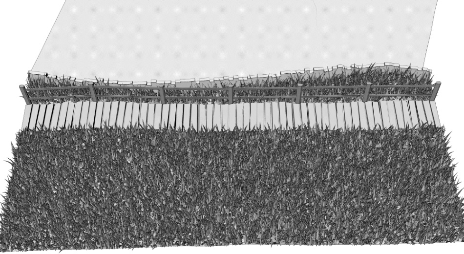 clipstudio用【3D】川沿いの木道