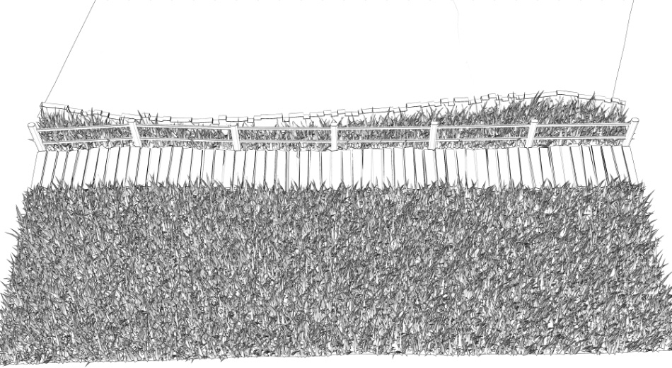 clipstudio用【3D】川沿いの木道