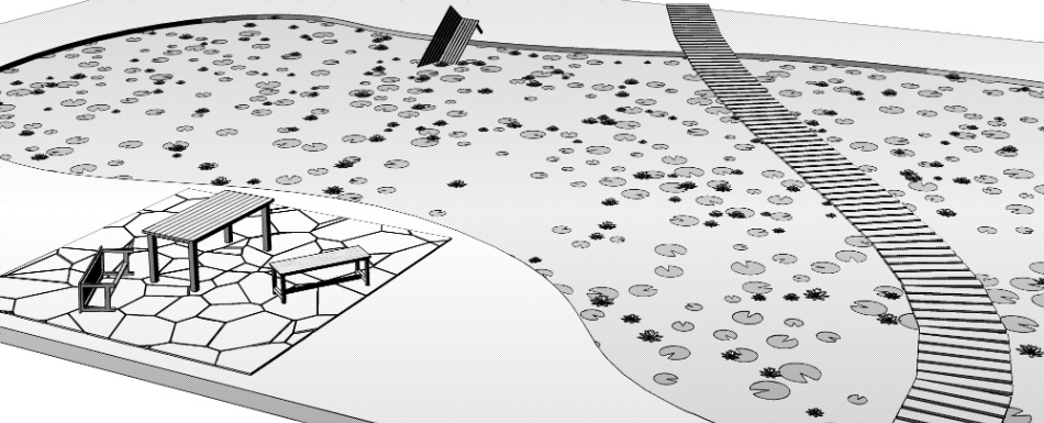 clipstudio用【3D】睡蓮の池