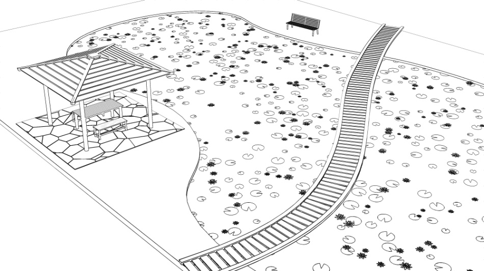 clipstudio用【3D】睡蓮の池