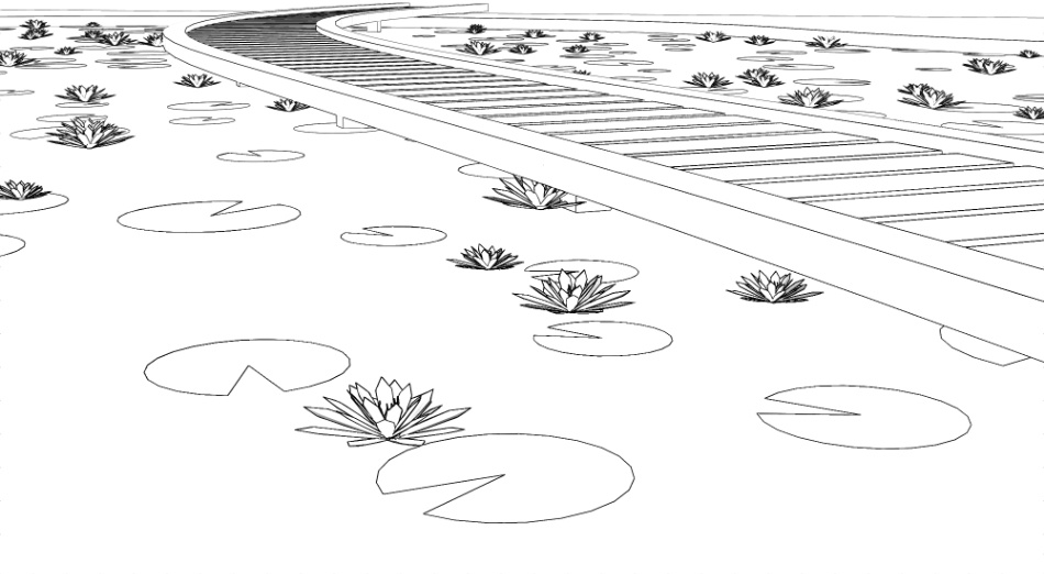 clipstudio用【3D】睡蓮の池