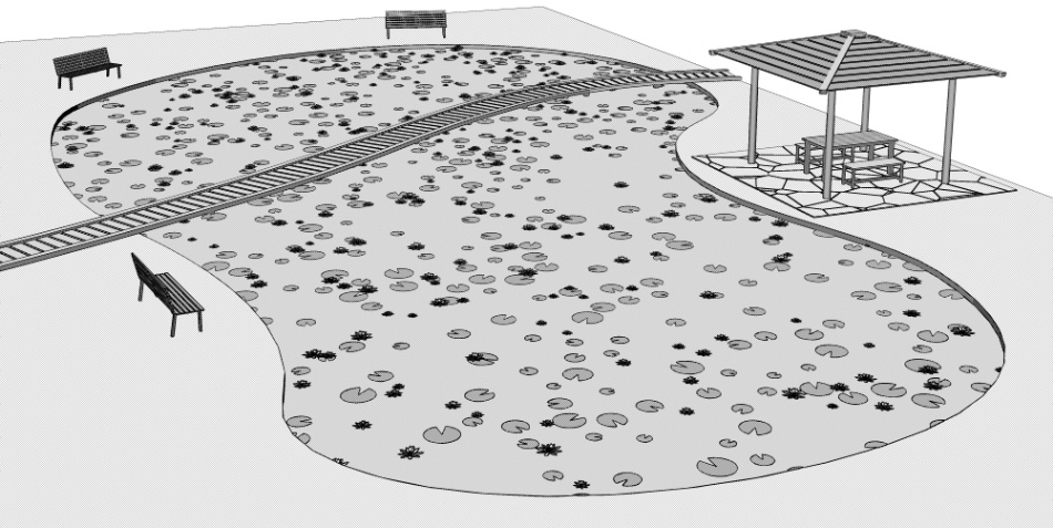 clipstudio用【3D】睡蓮の池