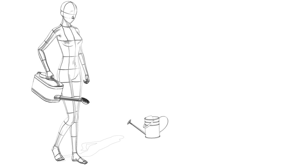 clipstudio用【3D】ジョーロ (2種類)