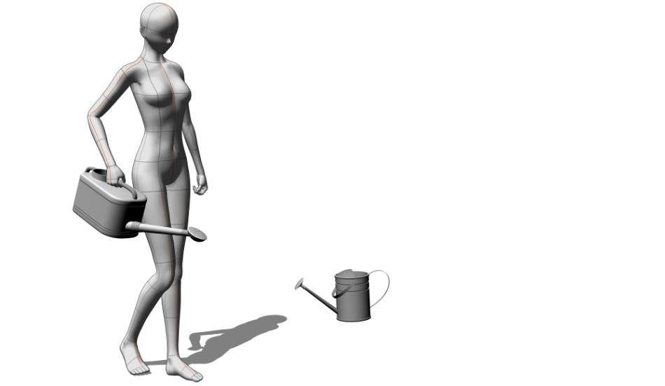 clipstudio用【3D】ジョーロ (2種類)