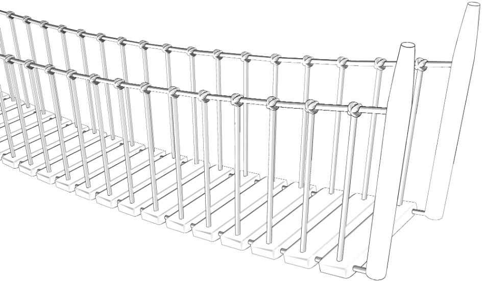 clipstudio用【3D】吊り橋(10mと3mの2種類)