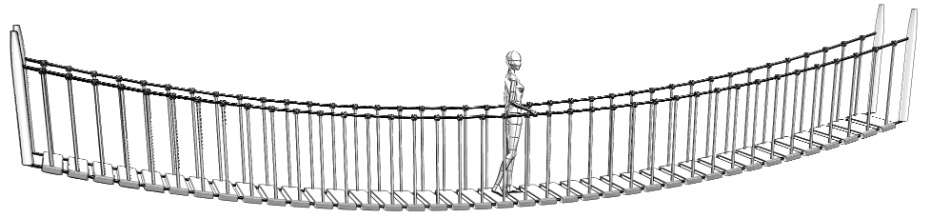 clipstudio用【3D】吊り橋(10mと3mの2種類)