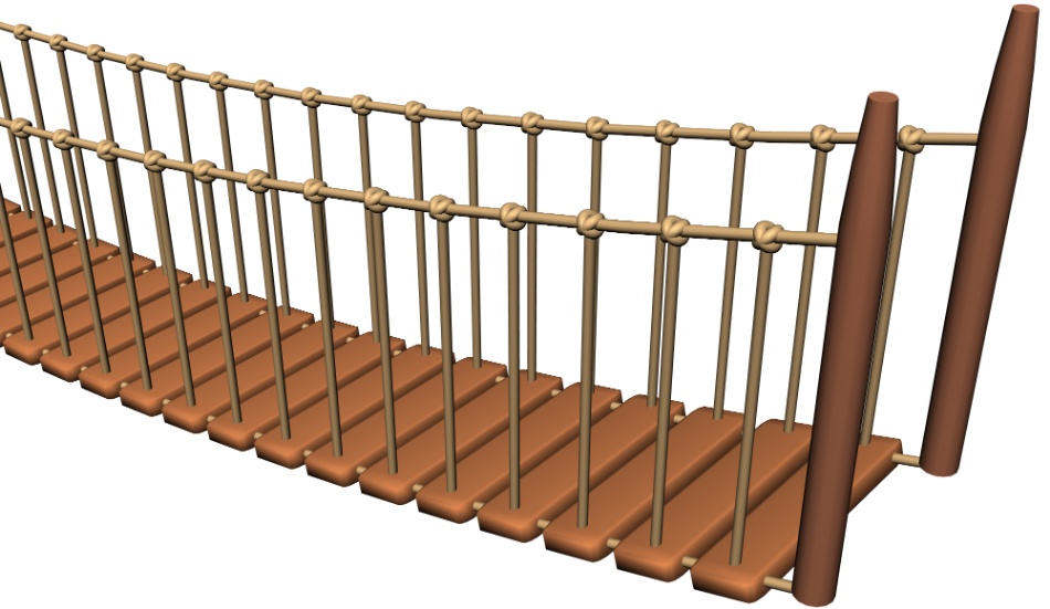 clipstudio用【3D】吊り橋(10mと3mの2種類)