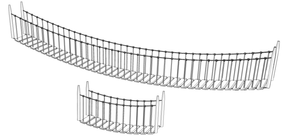 clipstudio用【3D】吊り橋(10mと3mの2種類)