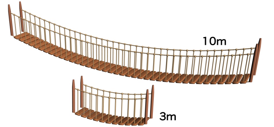 clipstudio用【3D】吊り橋(10mと3mの2種類)