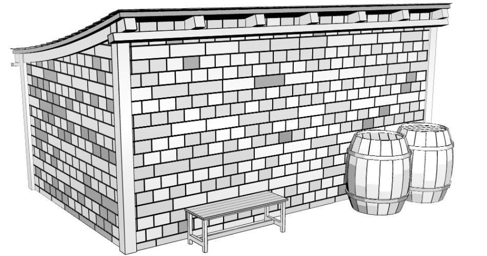 clipstudio用【3D】ファンタジーな小屋