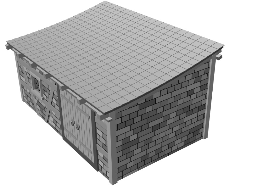 clipstudio用【3D】ファンタジーな小屋