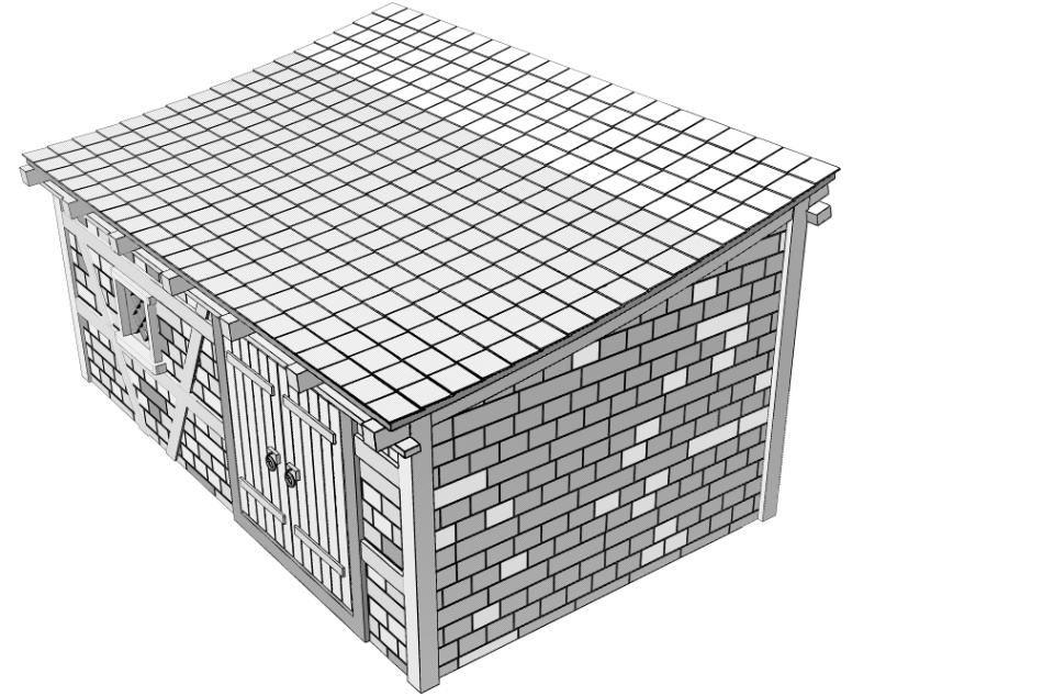 clipstudio用【3D】ファンタジーな小屋