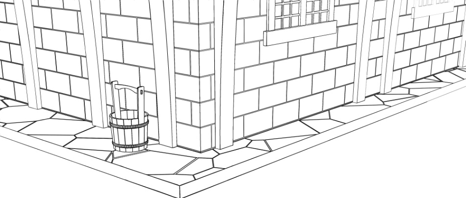 clipstudio用【3D】ファンタジーハウス4