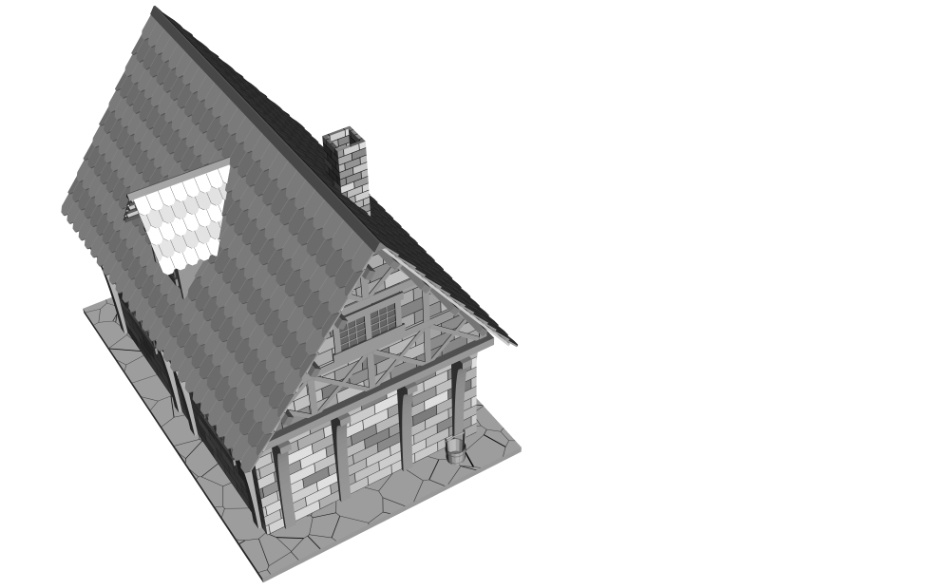 clipstudio用【3D】ファンタジーハウス4