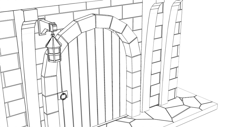 clipstudio用【3D】ファンタジーハウス4