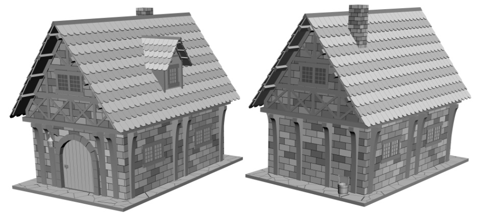 clipstudio用【3D】ファンタジーハウス4