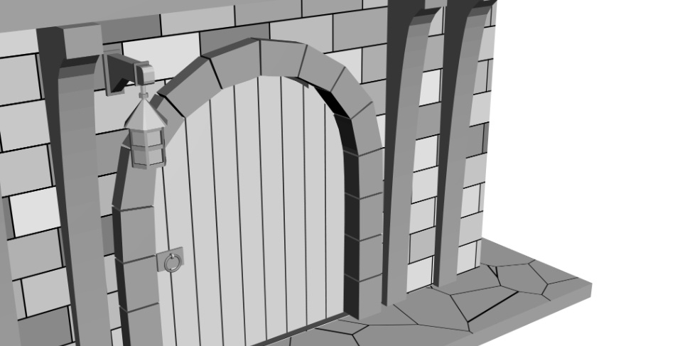 clipstudio用【3D】ファンタジーハウス4