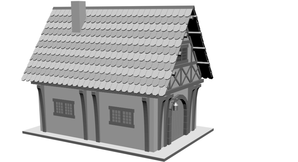 clipstudio用【3D】ファンタジーハウス4