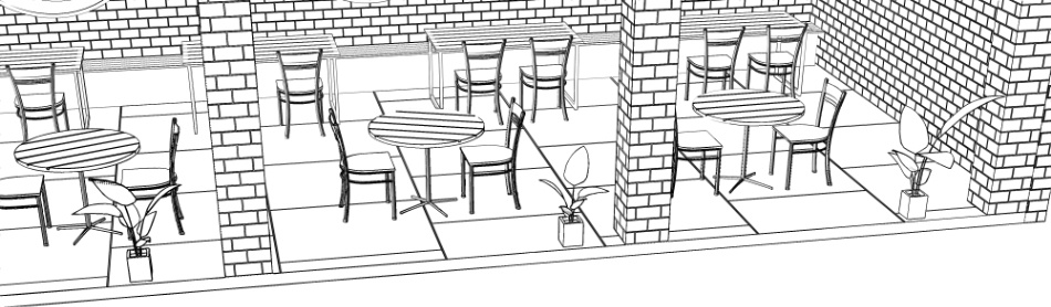 clipstudio用【3D】cafe