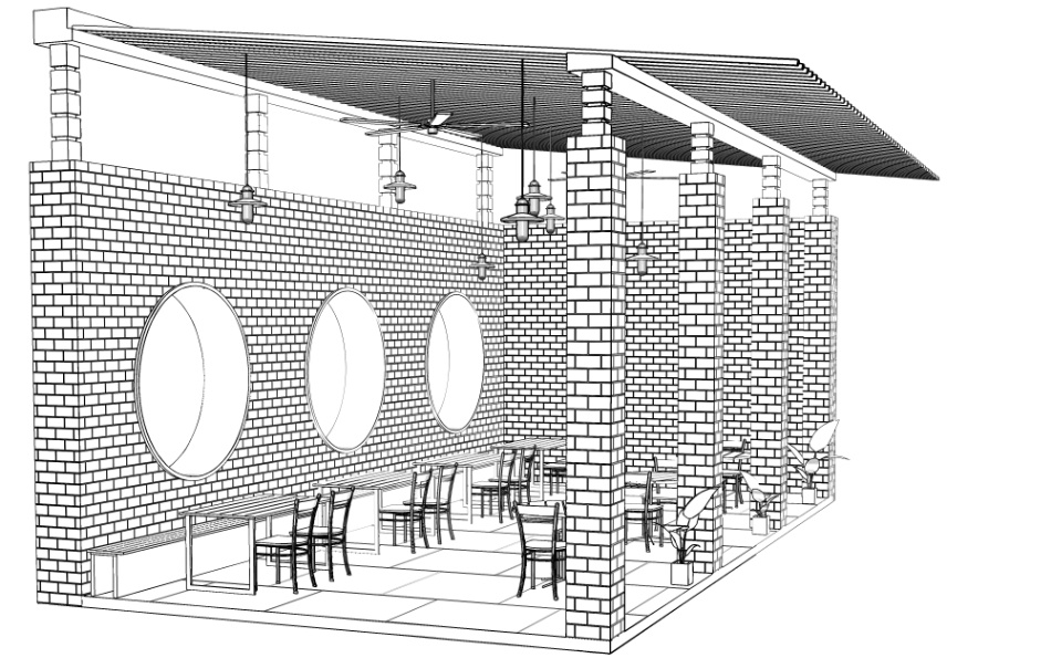 clipstudio用【3D】cafe