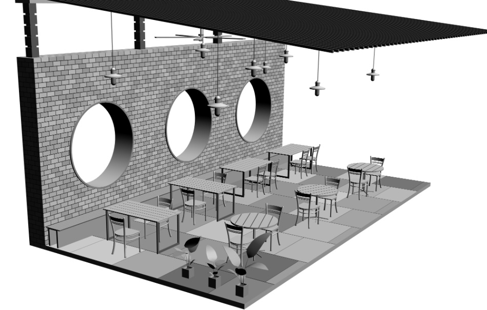 clipstudio用【3D】cafe