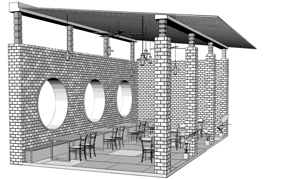 clipstudio用【3D】cafe