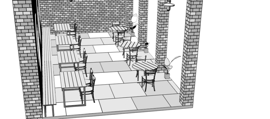 clipstudio用【3D】cafe