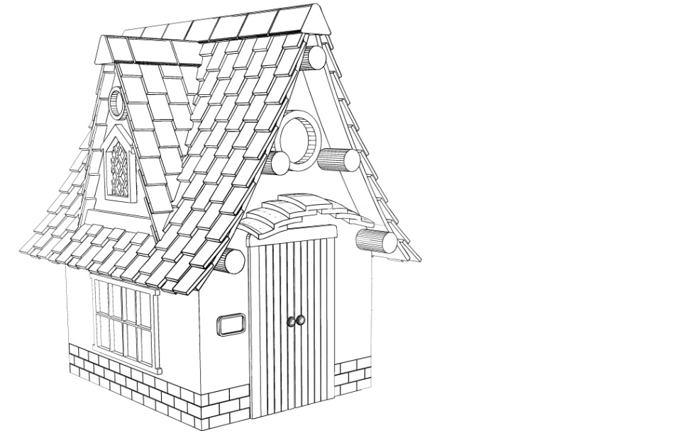 clipstudio用【3D】ファンタジーハウス5