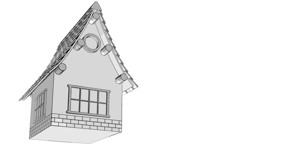 clipstudio用【3D】ファンタジーハウス5