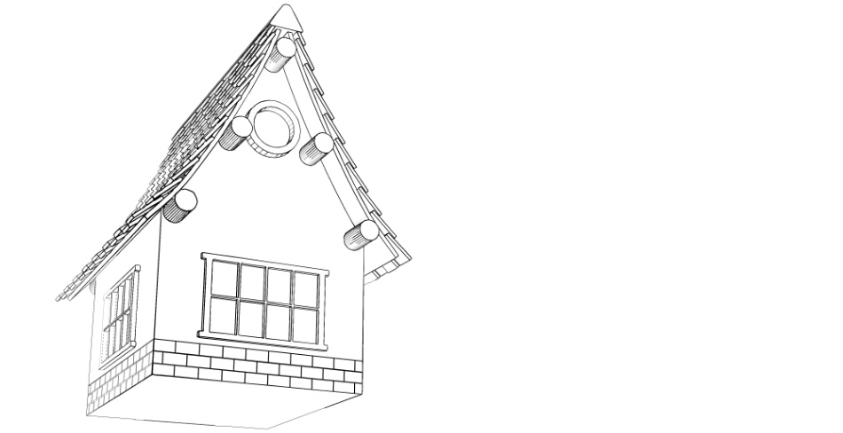 clipstudio用【3D】ファンタジーハウス5