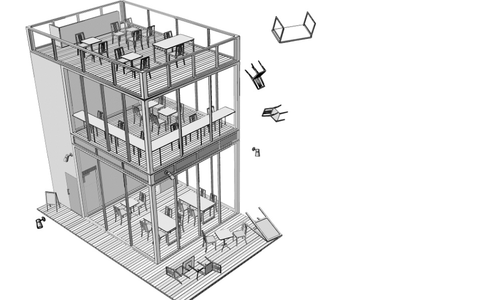 clipstudio用【3D】cafe 2