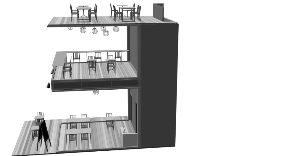 clipstudio用【3D】cafe 2