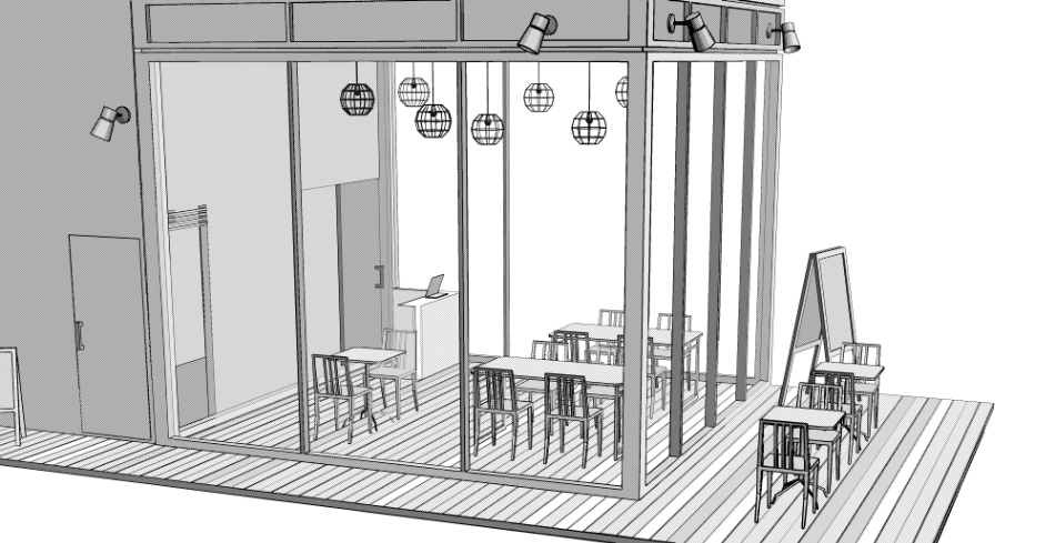 clipstudio用【3D】cafe 2