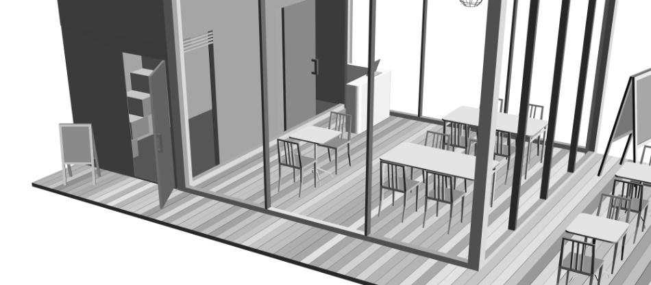 clipstudio用【3D】cafe 2