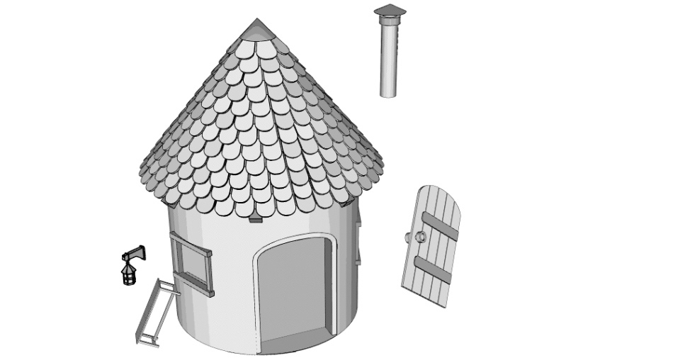 clipstudio用【3D】ファンタジーハウス6