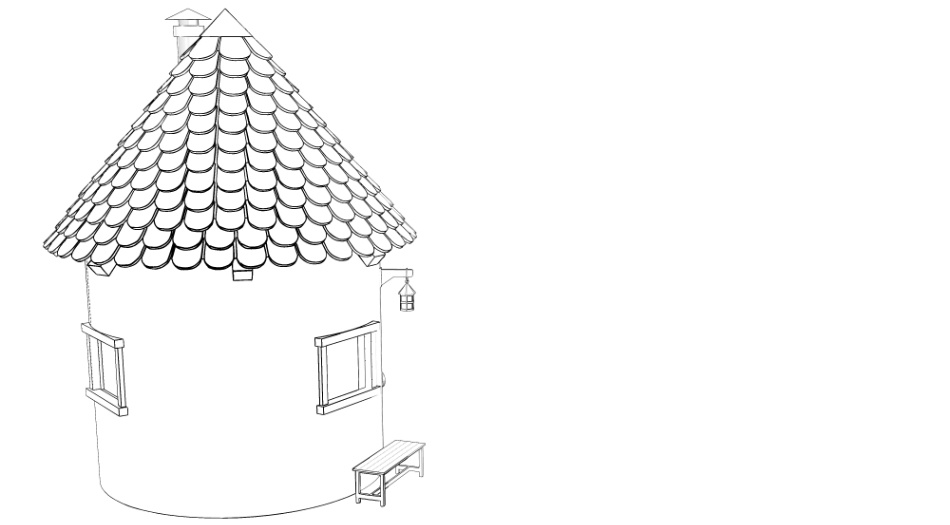 clipstudio用【3D】ファンタジーハウス6