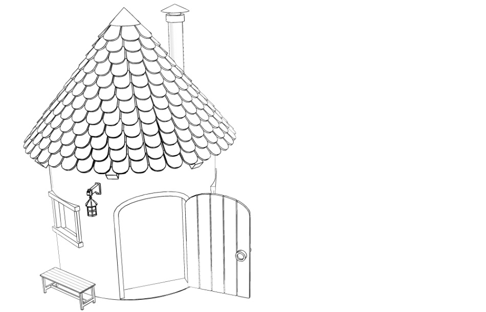 clipstudio用【3D】ファンタジーハウス6