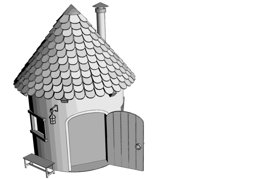 clipstudio用【3D】ファンタジーハウス6