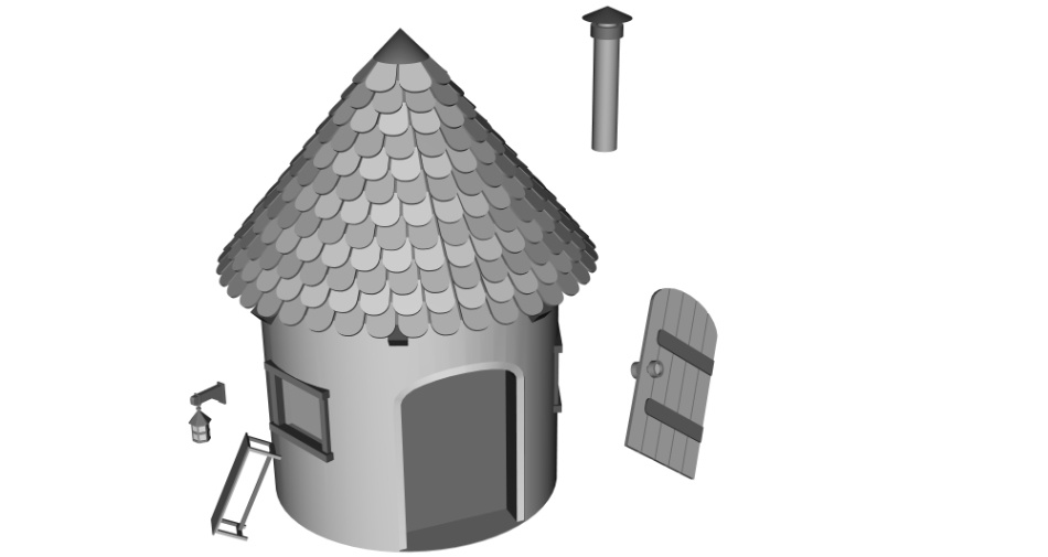 clipstudio用【3D】ファンタジーハウス6