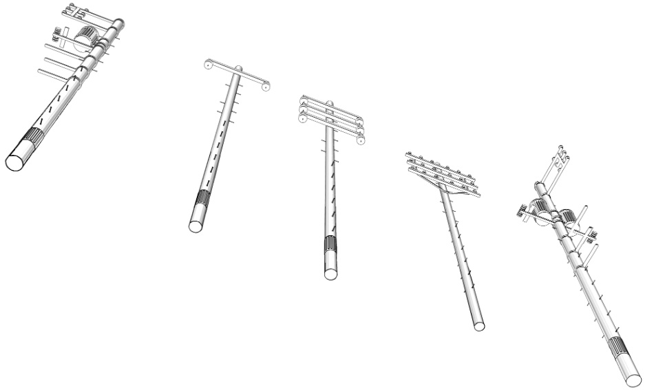 clipstudio用【3D】電柱 × 5種類