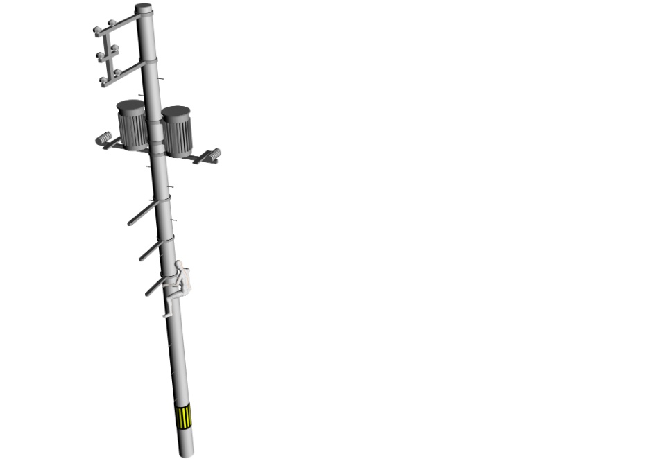 clipstudio用【3D】電柱 × 5種類