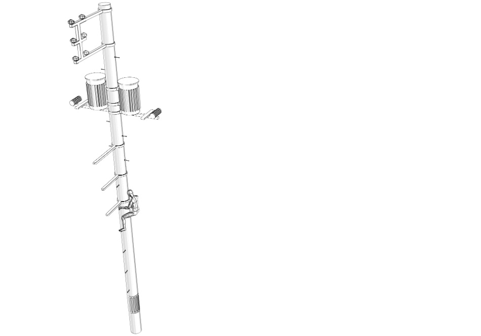 clipstudio用【3D】電柱 × 5種類