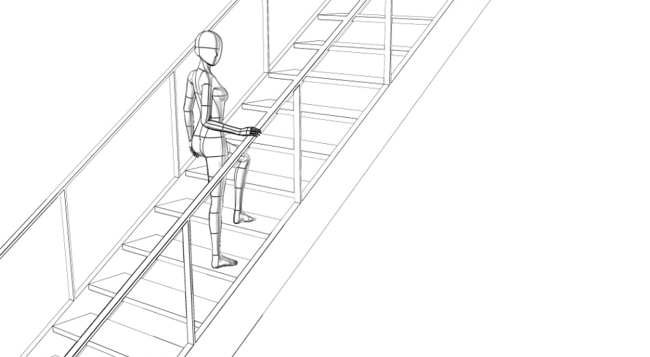 clipstudio用【3D】階段 × 3種類