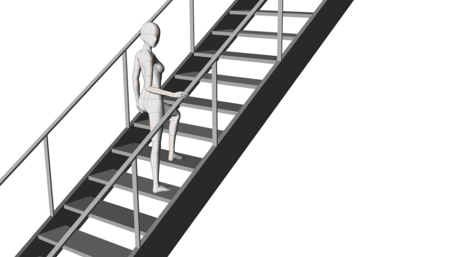 clipstudio用【3D】階段 × 3種類