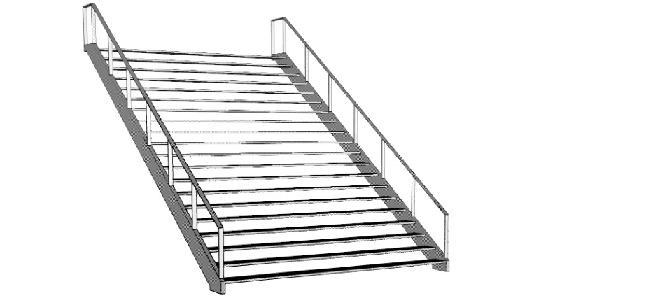 clipstudio用【3D】階段 × 3種類