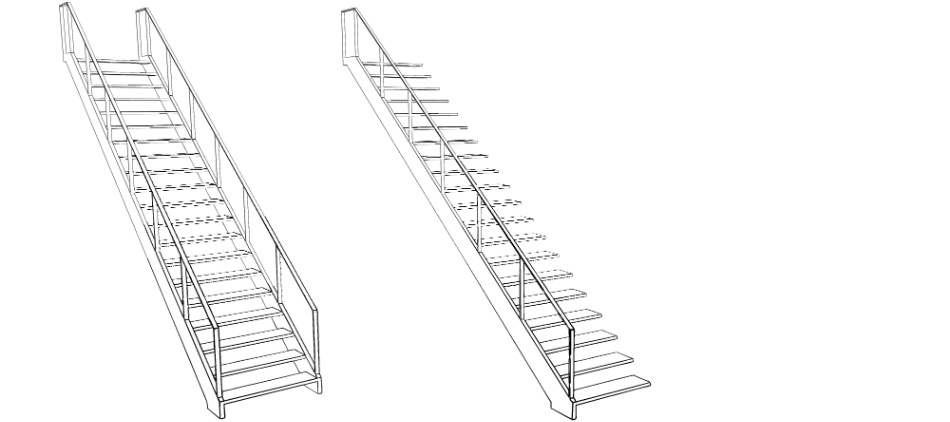 clipstudio用【3D】階段 × 3種類