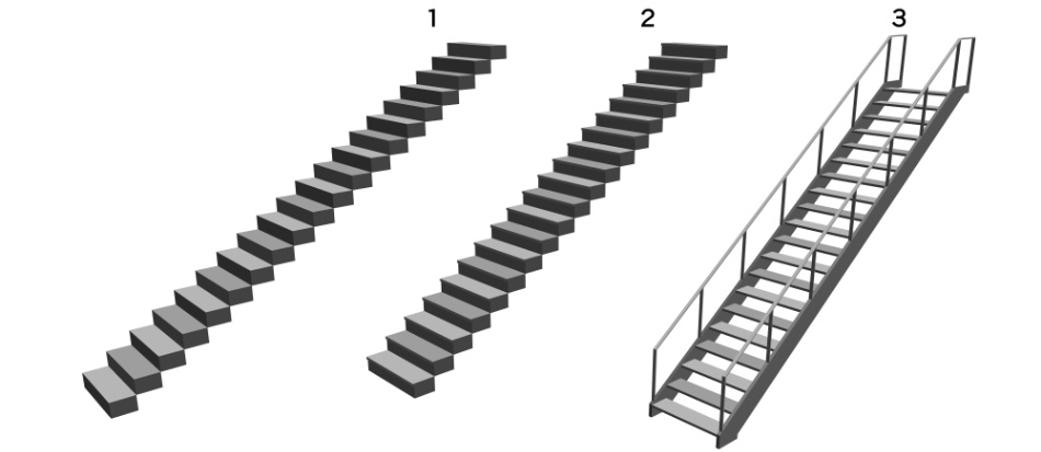 clipstudio用【3D】階段 × 3種類