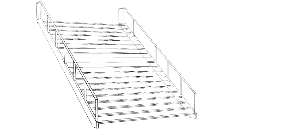 clipstudio用【3D】階段 × 3種類