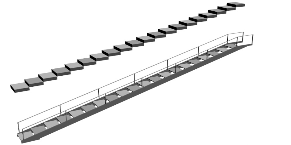 clipstudio用【3D】階段 × 3種類
