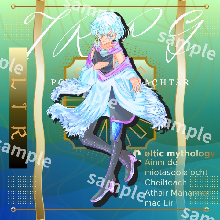 【立ち絵素材】_白髪_表情差分8種類_全体差分3種類(アップ、全身1、全身2)_全身_男性